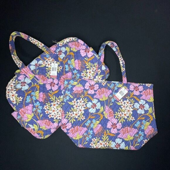 Vera Bradley Handbags - Vera Bradley Coffee Garden Large Weekender Travel Bag & Essential Grand Tote NWT